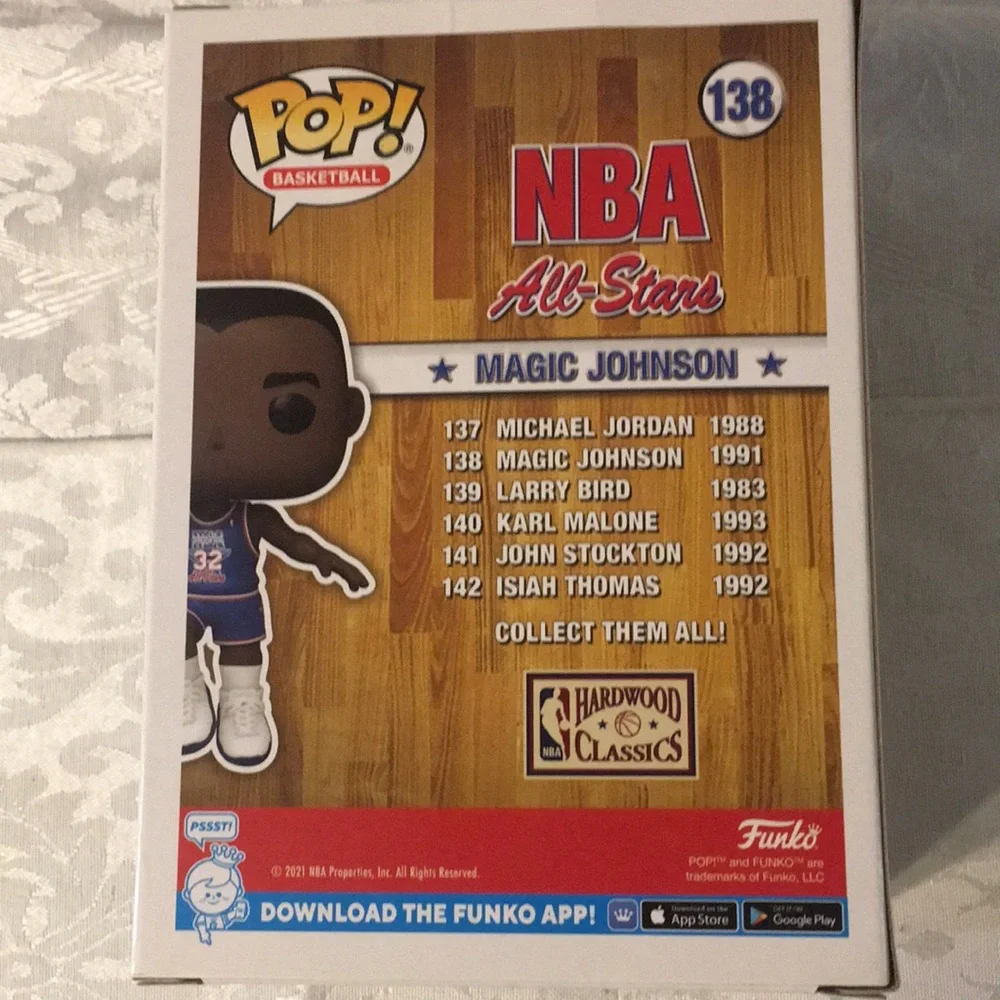 Funko Pop! NBA All-Stars #138 Magic Johnson Vinyl Figure - Blue Jersey